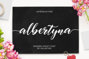 Albertyna: A Modern Script Typeface for Editorial Design