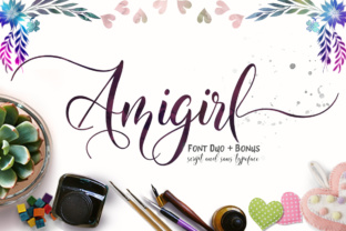 Amigirl Typeface Review: Stylish Script for Branding