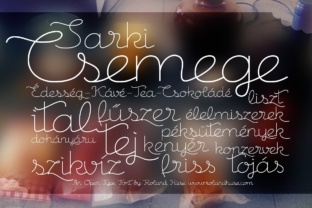 Csemege Font: A Retro Script for Bold Campaigns