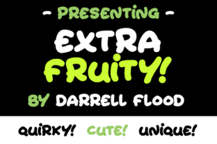 Extra Fruity: A Playful Typeface for Web Design