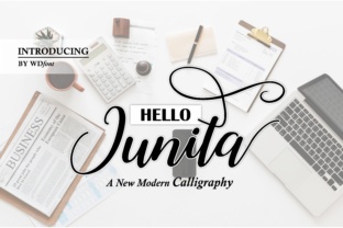 Hello Junita: A Script Font for Makers