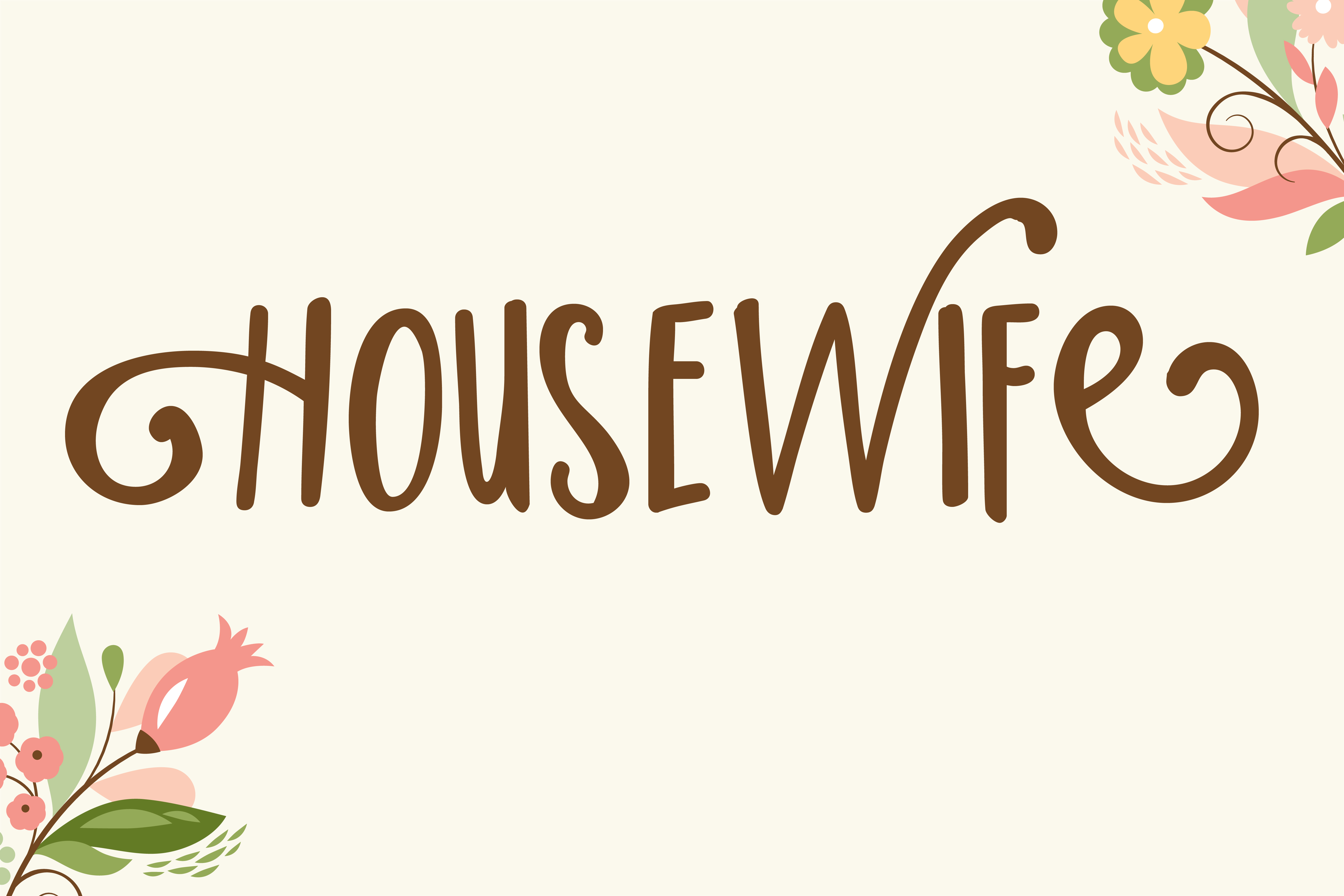 Housewife Font: A Strategic Typeface for Modern Marketers