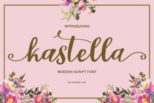 Kastella: A Modern Script Typeface for Editorial Design