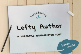 Lefty Author: A Handwritten Font for Authentic Web Design