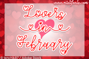 Lovers in February Font for Small Business Branding