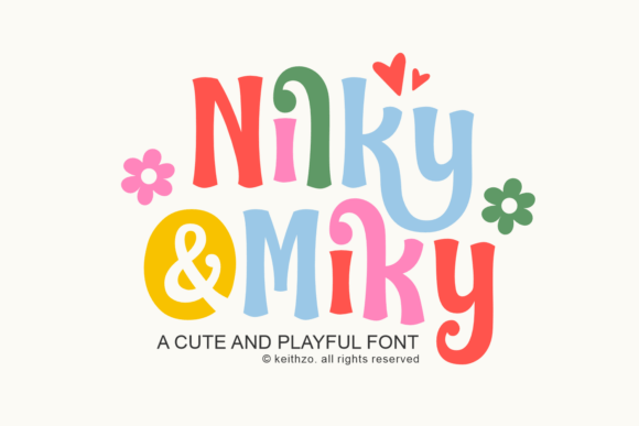 Nilky Miky: A Whimsical Display Font for Bold Branding