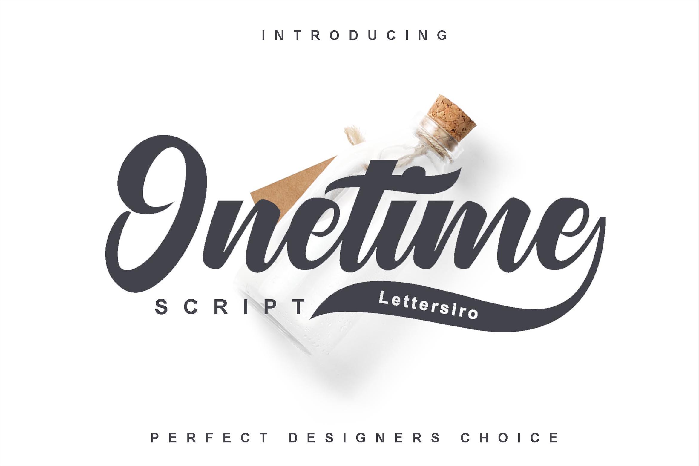 Onetime Font: A Handwritten Script for Editorial Design