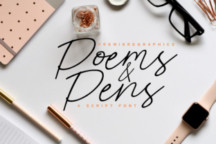 Poems Pens Font for Web Design
