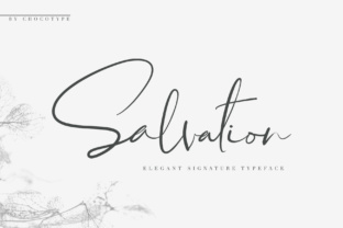 Salvation Typeface: Elegant Script for Editorial Design