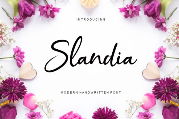 Slandia: A Modern Script Font for Branding