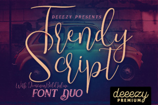 Trendy Typeface: A Retro Script for Modern Editorial Design